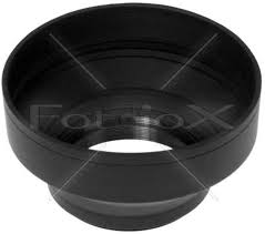 Fotodiox 3-Section Rubber Lens Hood, Sun Shade, 77mm